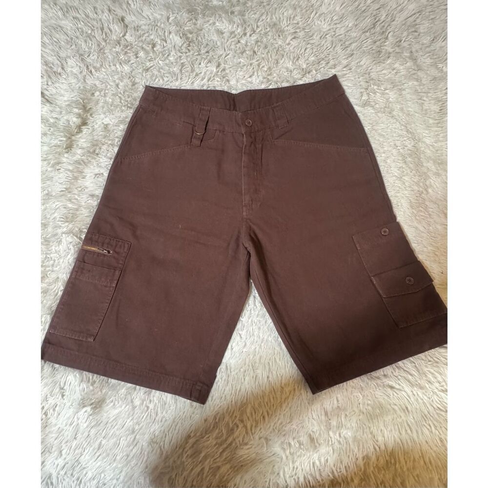 Weekendz off Men brown cargo shorts 34x12